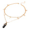 IPARAM Fashion Trend Crystals Necklace Bohemian Hexagon Opal Pendant Necklace Female Hexagon Crystal Necklace Gift 2021 NEW