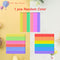 Rainbow Push Bubble Pop Fidget Stress Relief Squeeze Ball Toy for Kid Children Antistress Game Hand Simple Dimple Relax Adult