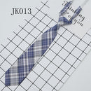 Lazy JK Ties Women Plaid Neck Tie Girls Japanese Style for Jk Uniform Cute Necktie Plaid Uniform School Accessories