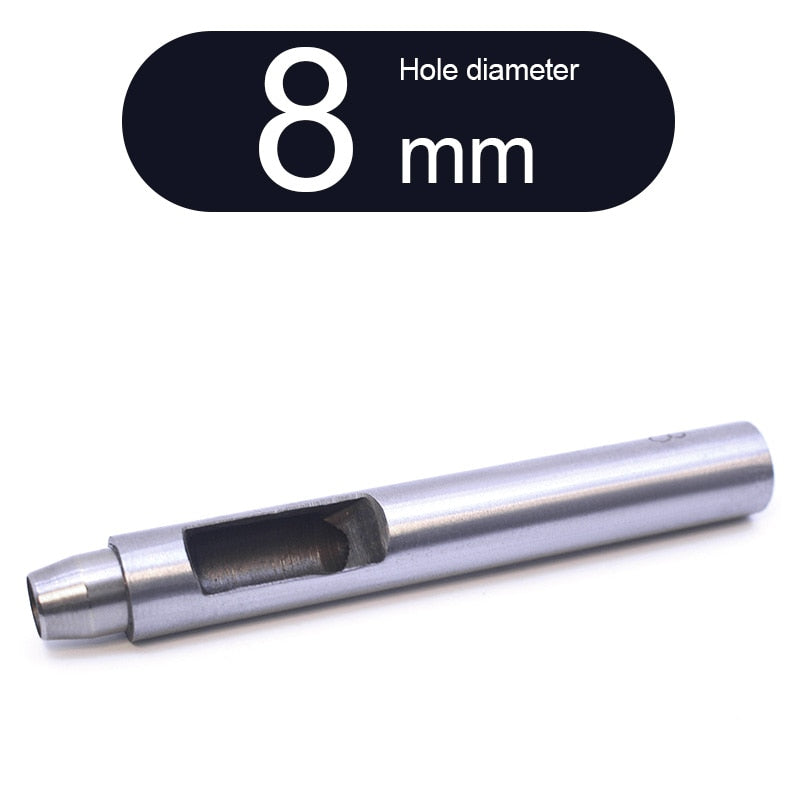 Round Punch Hollow Punch Steel Chisel Leather Puncher Cutting Tool for Belts, Metal Gaskets, Leather, Canvas (0.5mm To 60mm)