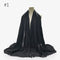 180X95CM Women Classic Muslim Crinkle Hijab Scarf Soft Cotton Head Scarves Turban Shawls Wraps Islamic Headband Femme Musulman