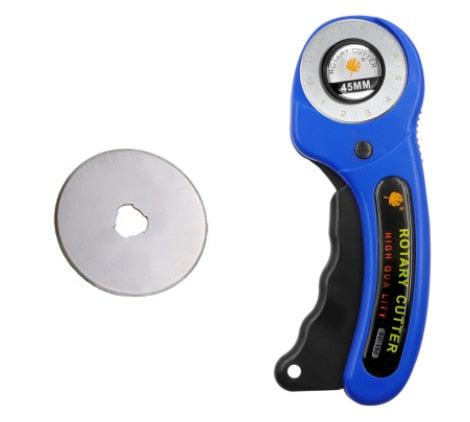 45mm Leather craft Rotary Cutter Leather Cutting Tool Leather Craft Fabric Circular Blade Knife DIY Patchwork Sewing Quilting