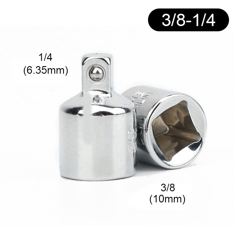 1/4&quot; 3/8&quot; 1/2&quot; Ratchet Wrench Adapter Chrome Vanadium Steel Sleeve Adapter Drive Socket Converter Wrench-sleeve Joint Converter
