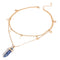 IPARAM Fashion Trend Crystals Necklace Bohemian Hexagon Opal Pendant Necklace Female Hexagon Crystal Necklace Gift 2021 NEW