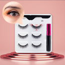 3Pairs Magnetic Eyelashes Handmade Mink Eyelash Magnetic Eyeliner Beauty Makeup Set False Lashes Short Faux Cils No Glue Needed