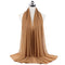 2021 Fashion Women Solid Chiffon Headscarf Ready To Wear Instant Hijab Scarf Muslim Shawl Islamic Hijabs Arab Wrap Head Scarves