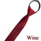 HUISHI Pre-tied Zipper Tie Neck Mens Skinny 5cm Zipper Neckties Red Black Blue Solid Color Slim Narrow Entertainment Party