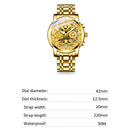 Flywheel Rotating Window Mens Watches Luxury Fashion Luminous Auto Date Men Quartz Watch Waterproof Male Clock relogios Relogio