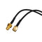 RP-SMA SMA Connector Male to Female Extension Cable Copper Feeder Wire for Coax Coaxial WiFi Network Card RG174 Router Antenna