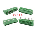 2.54mm/0.1&quot; Pitch PCB Screw Terminal Block Connector 2P 3P 4P 5P 6P 7P 8P 9P 10P 12P 16Pin Terminals 150V 6A for 26-18AWG Cable