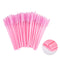 zwellbe Good Quality Disposable 50 Pcs/Pack Crystal Eyelash Makeup Brush Diamond Handle Mascara Wands Eyelash Extension Tool