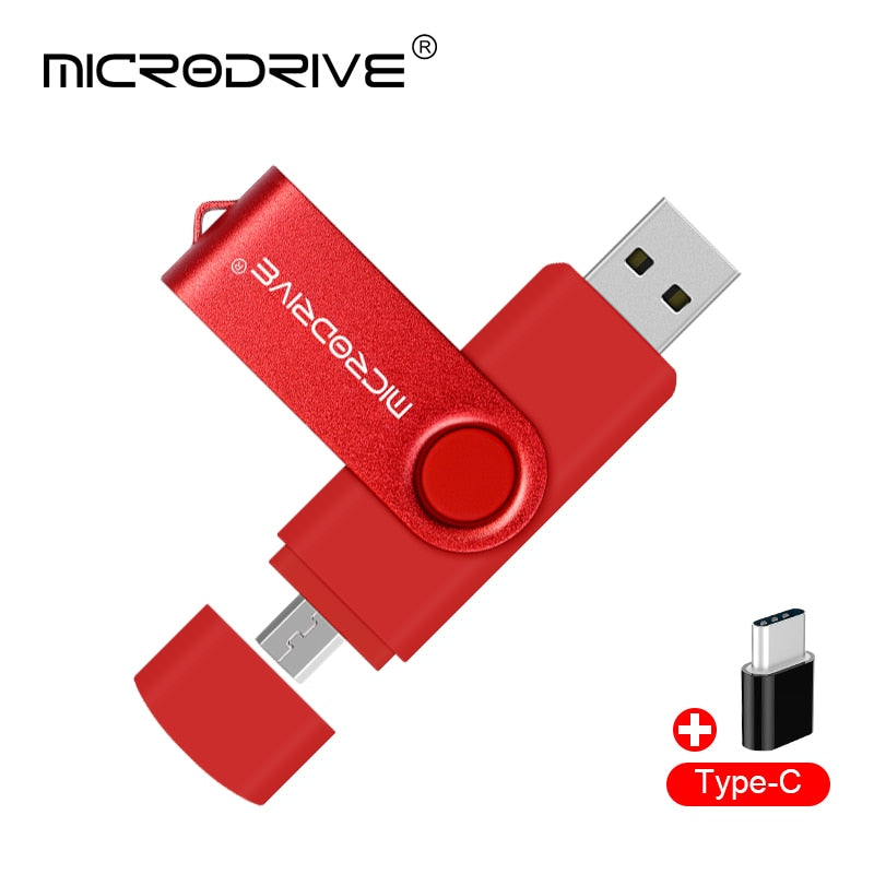 High Speed USB Flash Drive OTG Pen Drive 128gb 64gb Usb Stick 32gb type-c Pendrive Flash Disk for Android SmartPhone/PC
