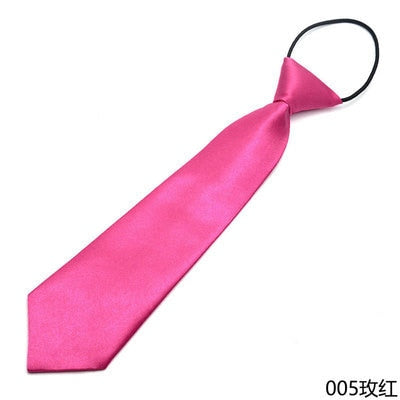 Children Elastic Tie Necktie School Boys Girls Kids Baby Wedding Fashion Solid Color Tie Wedding Students Necktie Neck Tie