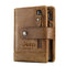 Genuine Leathe Men Wallet RFID Luxury Desig Bifold Short Wallets Male Hasp Vintage Purse Coin Pouch Multi-functional Card Pocket