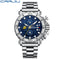 CRRJU Watch for Men Top Brand Luxury Big Dial Stainless Steel Waterproof Chronograph Wristwatches with Date Relogio Masculino