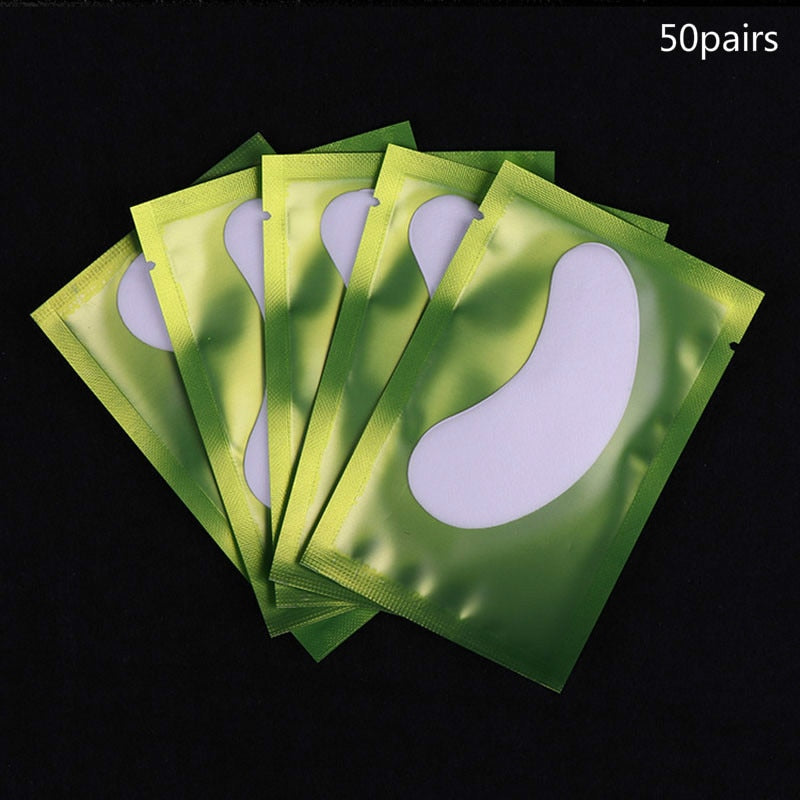 50pairs/pack Hydrating Eye Tip Stickers Wraps Eye Care Pad New Paper Patches Under Eye Pads Lash Under Eye Gel Patches