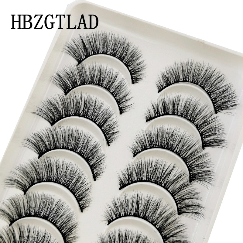 NEW 10 Pairs Natural False Eyelashes Fake Lashes Long Makeup 3d Mink Lashes Extension Eyelash Mink Eyelashes for Beauty 54