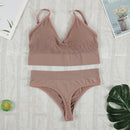 CHRLEISURE 2Pcs Bra Set Underwear Set Women Panties Sexy G-String Seamless Bralette Female Lingerie Soft Tank Crop Top 2022 New