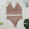 CHRLEISURE 2Pcs Bra Set Underwear Set Women Panties Sexy G-String Seamless Bralette Female Lingerie Soft Tank Crop Top 2022 New