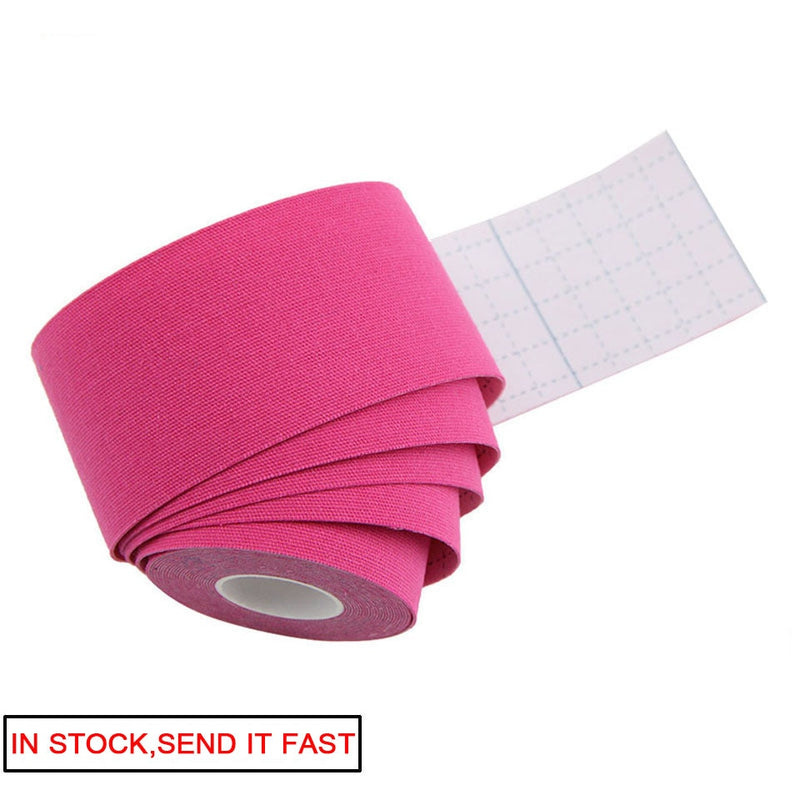 2022 New Kinesiology Tape Athletic Recovery Elastic Tape Kneepad Muscle Pain Relief Knee Pads Support for Gym Fitness Bandage