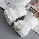 New Fake sleeves autumn winter wild sweater decorative sleeves pleated wrist Pleated organ fake sleeves universal fake cuff