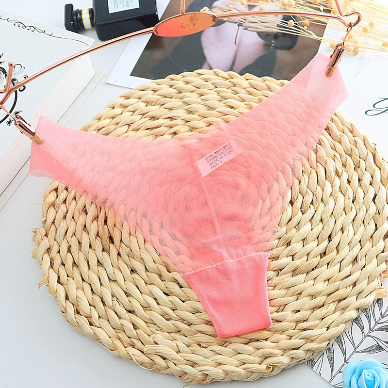 Sexy Women&#39;s Panties Lingerie G String Thongs Lace Underwear Female Perspective Women&#39;s Thong Sheer Panties Transparent Knickers
