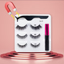 3Pairs Magnetic Eyelashes Handmade Mink Eyelash Magnetic Eyeliner Beauty Makeup Set False Lashes Short Faux Cils No Glue Needed