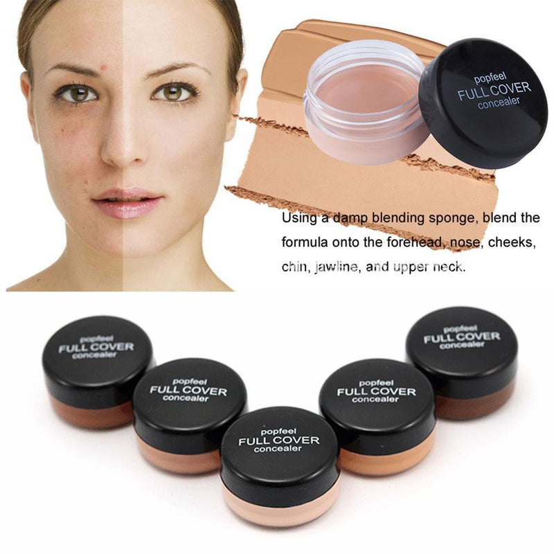 New 1Pcs 10g Natural Concealer Fade Wrinkles &amp; Dark Circles Face Oil Control Foundation Smooth Concealer Setting Cream 5 Colors