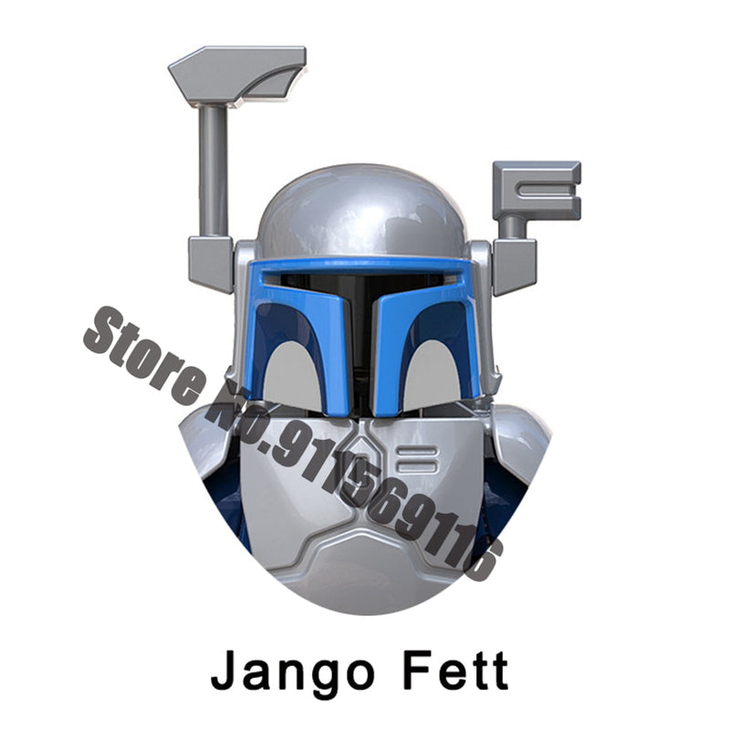 Mandalorian Building Blocks Jango Boba Fett Grogu Baby Yoda Pre Vizsla Bo-Katan Din Djarin Sabine Wren Brick Figure Toy