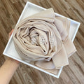Wome&#39;s Scarves Malaysian Muslim Hijabs Wraps Pearl Chiffon Plain Solid Color Arab Modest Headscarf Rectangle Long Shawl 175x70cm