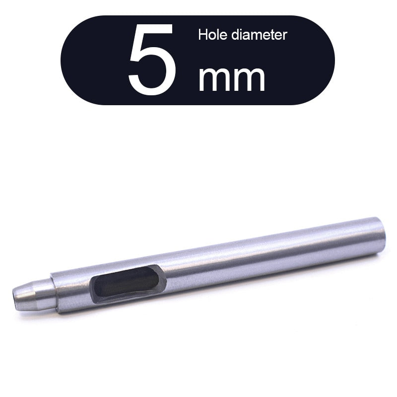 Round Punch Hollow Punch Steel Chisel Leather Puncher Cutting Tool for Belts, Metal Gaskets, Leather, Canvas (0.5mm To 60mm)