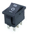 1PCS KCD1 Mini Black 3 Pin / 6 pin On/Off/On Rocker Switch AC 6A/250V10A/125V
