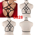 Pentagram Harness For Women Cheapest Garter Belt Erotic Goth Accessories Bondage Cupless Bra Festival Clothes Rave Sexy Lingerie