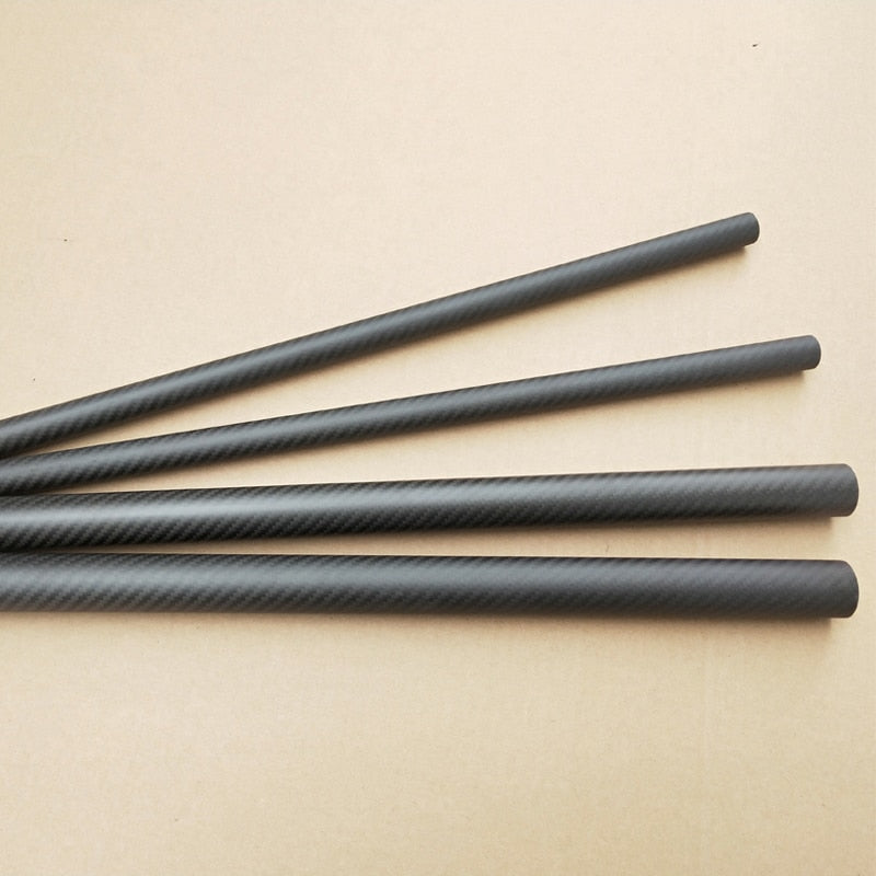 2pcs Length 500mm carbon fiber tube high composite hardness material 3K Twill matte for plant protection aircraft
