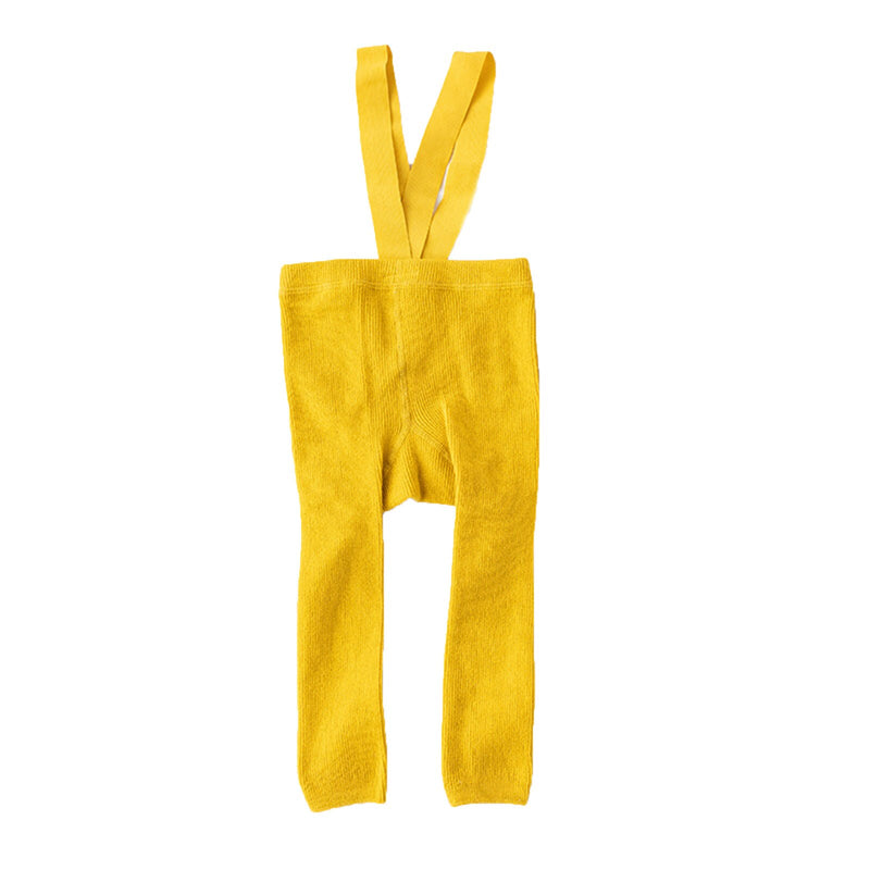 Infant Baby Girl Boy Suspender Leggings High Waist High Elasticity Solid Simple Style Spring Clothing Accessories Stockings 1-2Y