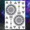 Sexy Black Henna Temporary Tattoos For Women Girls Body Art Decoration Fake Jewelry Chains Waterproof Mandala Flower Tatoos Kit
