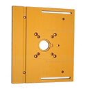Aluminum Router Table Insert Plate W/Miter Gauge For Woodworking Benches Table Saw Multifunctional Trimmer Engraving Machine