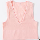 Vintage Crop Top Women Seamless Underwear Sexy Lingerie Female Tanks Vest Harajuku Deep V Neck Summer Camis Crop Top Camisole