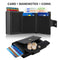 2022 Fashion Aluminum Credit Card Wallet RFID Blocking Trifold Smart Men Wallets 100% Genuine Leather Slim with Coin Pocket