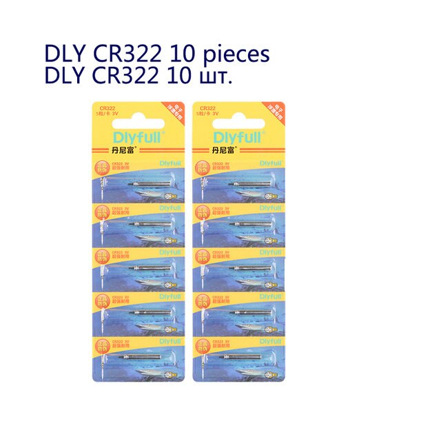 10pcs/lot CR311 CR316 CR322 CR416 CR420 CR425 CR435 DLY ZH Floats Lithium Pin Luminous Electric 3 Votage Fishing Tools Tackle