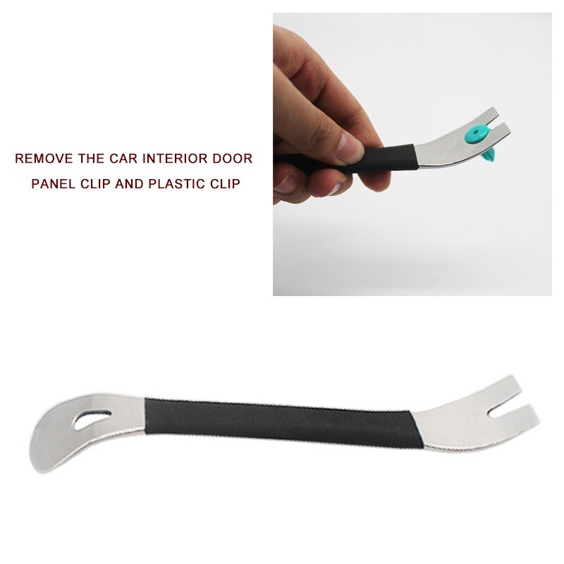 Stainless Steel Two-end Auto Door Clip Panel Trim Removal Car Disassembly Pry Panel Audio Terminal car trim removal tools kit