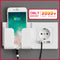 SRAN EU Power socket socket with usb for home,Dual Usb plug 5V 2A PC Panel 86*86mm Usb wall socket Smart LED ON/OFF 16A Outlets