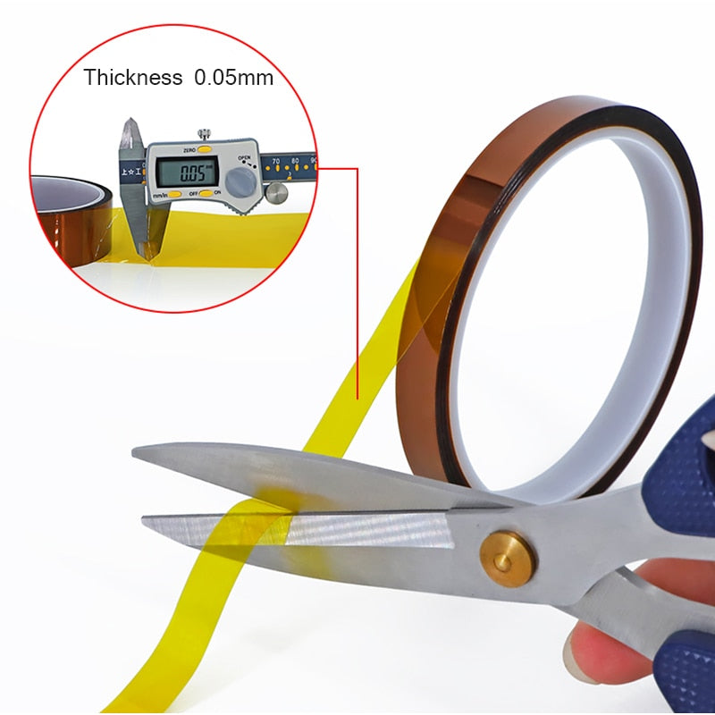 Thermal Insulation Tape  Polyimide Waterproof Adhesive Tape Panel Protector High Temperature Heat  Insulation  Electronic Repair