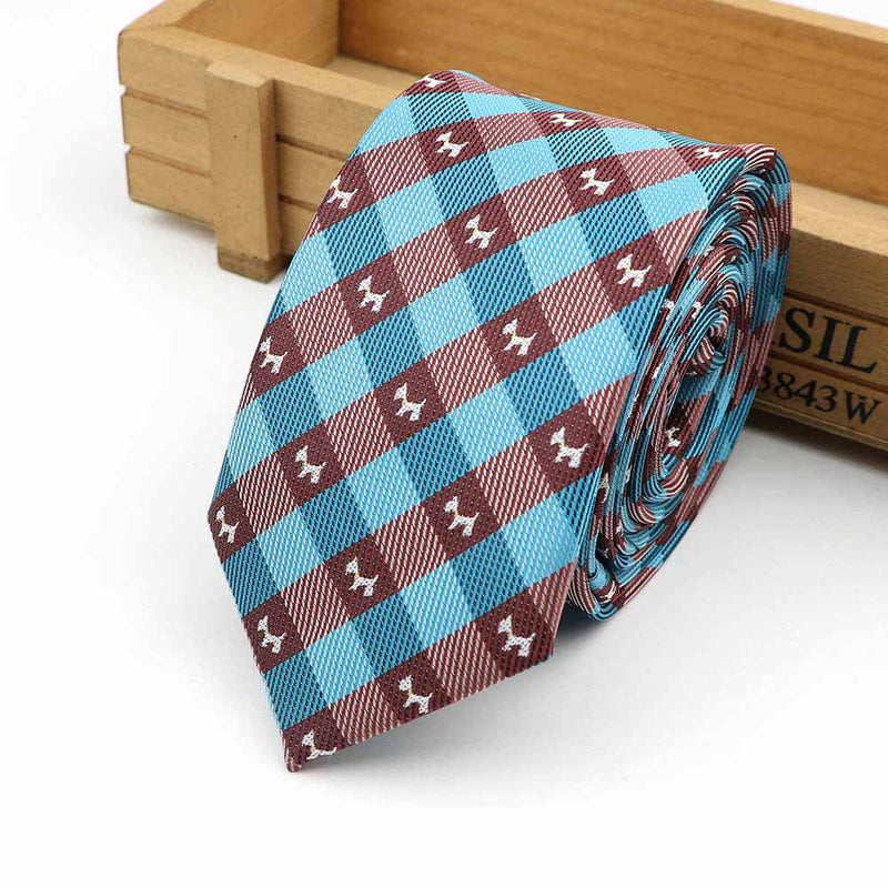 61 Colors Jacquard Striped Plaid Paisley Necktie 6cm Polyester Male Narrow Tie Skinny Tuxedo Suit Shirt Gift For Men Accessory