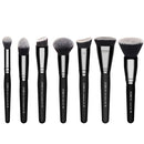 ZOREYA 7/15pcs Black Makeup Brushes Set Eye Shadow Powder Foundation Concealer Cosmetic Brush Makeup Blending Beauty Tools