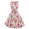 2016 vintage sleeveless print dress grand dress 1285 banquet dress