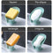 2PCS Suction Cup Soap dish For bathroom Shower Portable Leaf Soap Holder Plastic Sponge Tray For Kitchen Bathroom accessories