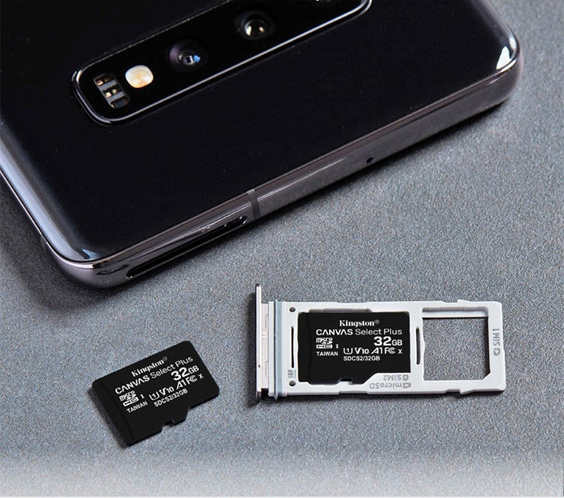 Kingston Memory Card 128GB 32GB Micro SD TF 64GB 256GB MicroSD SDCS2 100MB/S Reading Speed Class 10 Flash Card SD
