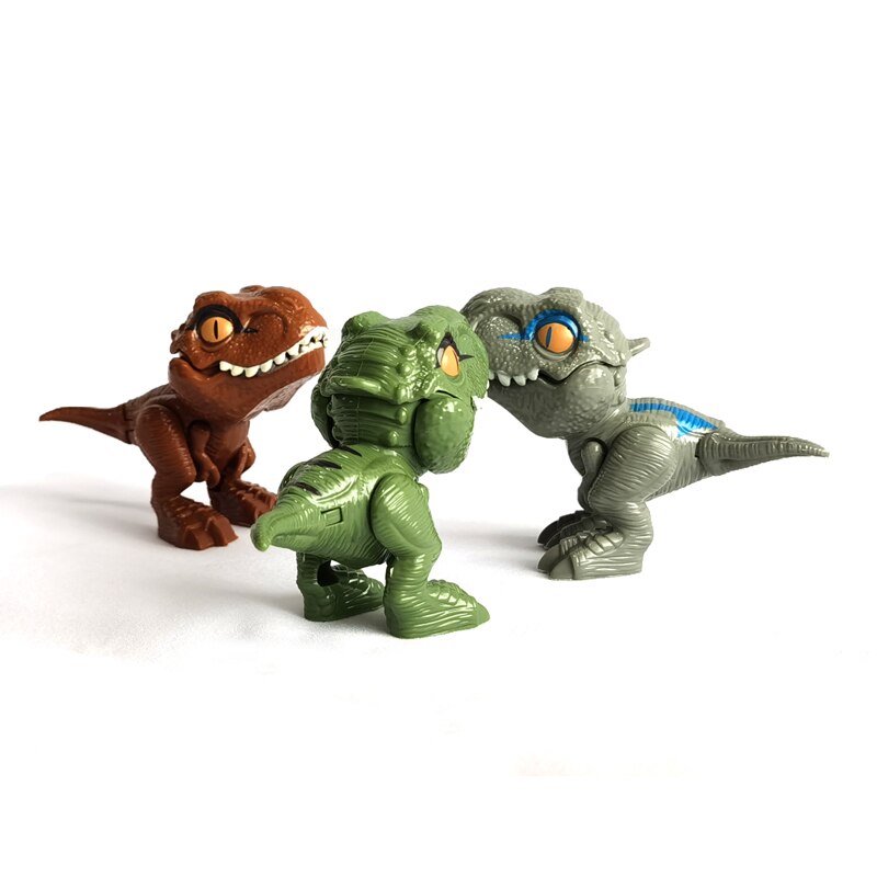New 1pcs Fidget Finger Dinosaur Toy Gift Jurassic Tricky Tyrannosauru Park Model Interactive Biting Hand Creative Dinosaur Child
