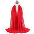 72*175cm Hijab Chiffon 2021 Maxi Big Size Scarf For Muslim Women Headscarf Ladies Headwraps Pashmina Hijab Muslim Fashion Islam
